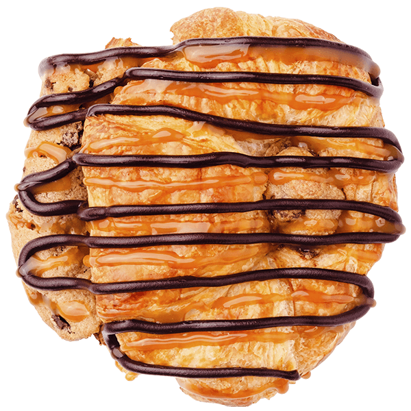 Chocolate Chip Caramel Crookie Cookie