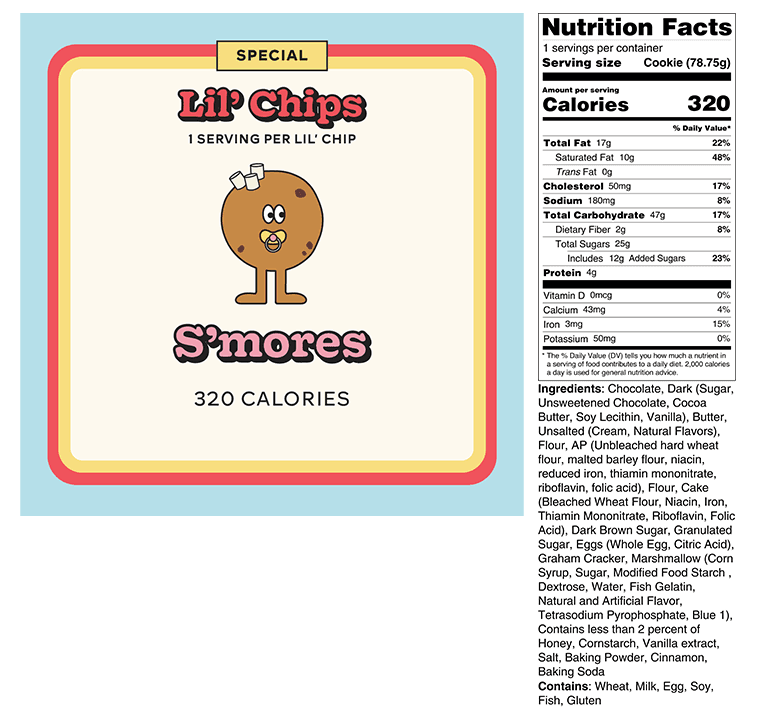 Nutritional Facts Graphic