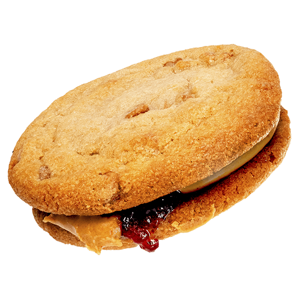 Peanut Butter & Jelly Chewie-wich Cookie