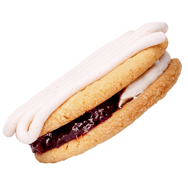 Raspberry Swirl Chewie-wich Cookie