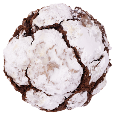 Chocolate Peppermint Crinkle Cookie